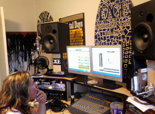 Dave hard at work in the studio